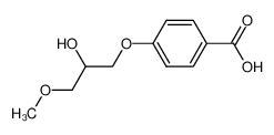 4-(2-hydroxy-3-methoxypropoxy)benzoic acid 3478-54-4