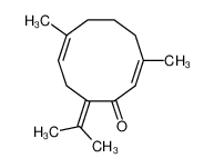 5975-50-8 (2Z,7Z)-3,7-dimethyl-10-propan-2-ylidenecyclodeca-2,7-dien-1-one