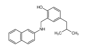 4-(2-methylpropyl)-2-[(naphthalen-2-ylamino)methyl]phenol