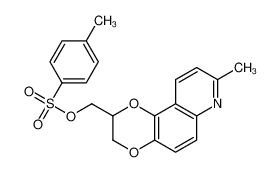 (8-methyl-2,3-dihydro-[1,4]dioxino[2,3-f]quinolin-2-yl)methyl 4-methylbenzenesulfonate