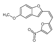 5-methoxy-2-[2-(5-nitrofuran-2-yl)ethenyl]-1-benzofuran 89266-51-3