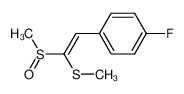 103682-26-4 (E)-1-methylsulfinyl-1-methylthio-2-(4-fluorophenyl)ethene