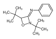 3-(Phenylimino)-2,4-di-tert-butyl-1,2-oxazetidin 104351-21-5