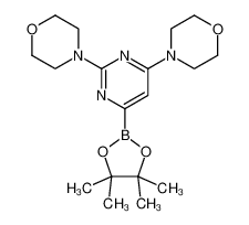 4,4'-[6-(4,4,5,5-tetramethyl-1,3,2-dioxaborolan-2-yl)pyrimidine-2,4-diyl]di[morpholine] 95%