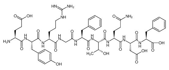 (2S,5S,8S,11S,14S,20S,23S,26S)-26-amino-8-(3-amino-3-oxopropyl)-2,14-dibenzyl-5-(carboxymethyl)-20-(3-guanidinopropyl)-23-(4-hydroxybenzyl)-11-((R)-1-hydroxyethyl)-4,7,10,13,16,19,22,25-octaoxo-3,6,9,12,15,18,21,24-octaazanonacosanedioic acid