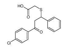 2-[3-(4-chlorophenyl)-3-oxo-1-phenylpropyl]sulfanylacetic acid 133961-81-6