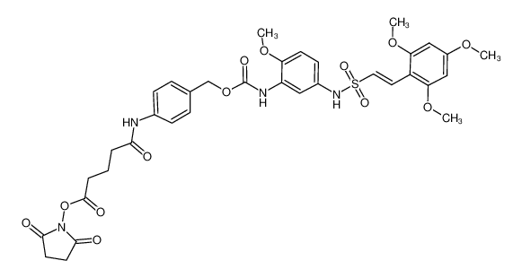 1013423-04-5 structure, C35H38N4O13S