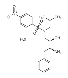 N-[(2R,3S)-3-氨基-2-羟基-4-苯基丁基]-N-(2-甲基丙基)-4-硝基- 苯磺酰胺盐酸盐