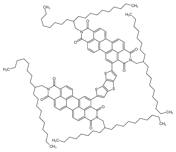 2,2'-(dithieno[3,2-b:20,30-d]thiophene-2,6-diyl)bis(N,N'-bis(2-octyldodecyl)perylene-3,4:9,10-bis(dicarboximide)) 1449429-76-8