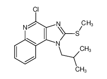 4-chloro-1-isobutyl-2-(methylthio)-1H-imidazo[4,5-c]quinoline 177212-65-6