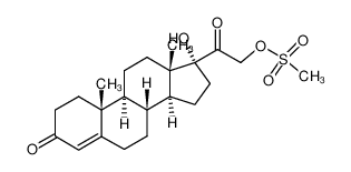 17α-hydroxy-21-[(methylsulfonyl)oxy]pregn-4-ene-3,20-dione 82427-84-7