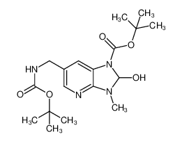 tert-butyl 2-hydroxy-3-methyl-6-[[(2-methylpropan-2-yl)oxycarbonylamino]methyl]-2H-imidazo[4,5-b]pyridine-1-carboxylate