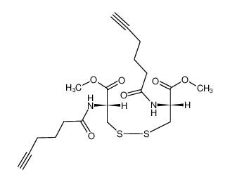 83486-94-6 dimethyl 3,3'-disulfanediyl(2R,2'R)-bis(2-(hex-5-ynamido)propanoate)