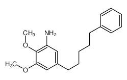 2,3-dimethoxy-5-(5-phenylpentyl)aniline 64838-06-8