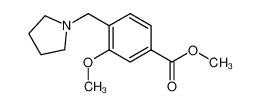 Methyl 3-methoxy-4-(pyrrolidin-1-ylmethyl)benzoate 193964-75-9