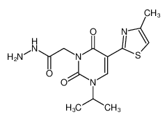 2-[5-(4-甲基-1,3-噻唑-2-基)-2,6-二氧代-3-异丙基嘧啶-1-基]乙酰肼