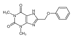1,3-dimethyl-8-(phenoxymethyl)-7H-purine-2,6-dione 5426-70-0