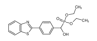 diethyl <<4-(benzothiazol-2-yl)phenyl>hydroxymethyl>phosphonate 120332-33-4