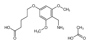 acetic acid,5-[4-(aminomethyl)-3,5-dimethoxyphenoxy]pentanoic acid 125666-67-3