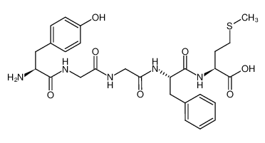 2-[[2-[[2-[[2-[[2-amino-3-(4-hydroxyphenyl)propanoyl]amino]acetyl]amino]acetyl]amino]-3-phenylpropanoyl]amino]-4-methylsulfanylbutanoic acid 58569-55-4
