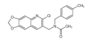 N-[(6-Chloro[1,3]dioxolo[4,5-g]quinolin-7-yl)methyl]-N-(4-methylb enzyl)acetamide
