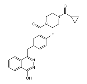 4-(3-{[4-(Cyclopropylcarbonyl)-1-piperazinyl]carbonyl}-4-fluorobe nzyl)-1(2H)-phthalazinone