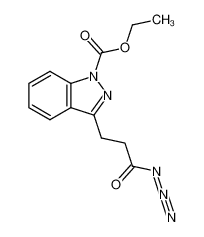 ethyl 3-(3-azido-3-oxopropyl)-1H-indazole-1-carboxylate 290368-14-8