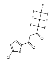 1-(5-chlorothiophen-2-yl)-4,4,5,5,6,6,6-heptafluorohexane-1,3-dione 326-08-9