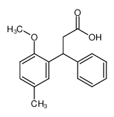 3-(2-甲氧基-5-甲基苯基)-3-苯基丙酸图片