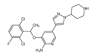877400-66-3 structure, C21H22Cl2FN5O