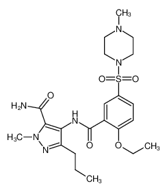 4-[[2-乙氧基-5-[(4-甲基-1-哌嗪)磺酰基]苯甲酰基]氨基]-1-甲基-3-丙基-1H-吡唑-5-羧酰胺