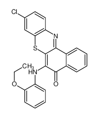 9-chloro-6-(2-ethoxyanilino)benzo[a]phenothiazin-5-one 89572-00-9