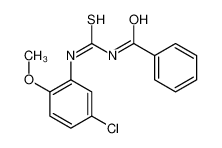 N-[(5-chloro-2-methoxyphenyl)carbamothioyl]benzamide 67618-11-5