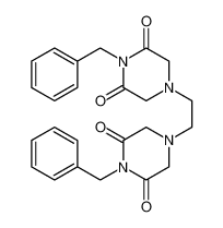 1-benzyl-4-[2-(4-benzyl-3,5-dioxopiperazin-1-yl)ethyl]piperazine-2,6-dione