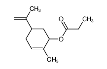 (2-methyl-5-prop-1-en-2-ylcyclohex-2-en-1-yl) propanoate 97-45-0