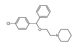 1-[2-[(4-chlorophenyl)-phenylmethoxy]ethyl]piperidine 3703-76-2