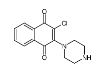 2-chloro-3-piperazin-1-ylnaphthalene-1,4-dione 104309-89-9