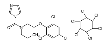 N-Propyl-N-[2-(2,4,6-trichlorophenoxy)ethyl]-1H-imidazole-1-carbo<wbr />xamide - (1R,2S,3r,4R,5S,6r)-1,2,3,4,5,6-hexachlorocyclohexane (1<wbr />:1) average Mw ~455,000