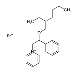 1-[2-(2-ethylhexoxy)-2-phenylethyl]pyridin-1-ium,bromide 21270-19-9