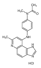 N-methyl-N-[4-[(7-methyl-3H-imidazo[4,5-f]quinolin-9-yl)amino]phenyl]acetamide,hydrochloride 55435-65-9