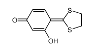 4-(1,3-dithiolan-2-ylidene)-3-hydroxycyclohexa-2,5-dien-1-one