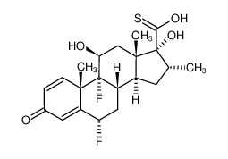 (6a,11b,16a,17a)-6,9-二氟-11,17-二羟基-16-甲基-3-氧代雄甾-1,4-二烯-17-硫代羧酸
