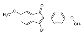 2-(4'-methoxyphenyl)-3-bromo-6-methoxybenzo[b]thiophene S-oxide 182133-00-2