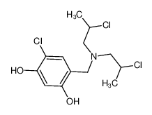 4-[[bis(2-chloropropyl)amino]methyl]-6-chlorobenzene-1,3-diol 73855-51-3