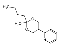 2-(2-butyl-2-methyl-1,3-dioxan-5-yl)pyridine 111482-97-4