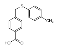 4-[(4-methylphenyl)sulfanylmethyl]benzoic acid 88382-50-7