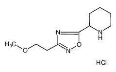 2-[3-(2-Methoxyethyl)-1,2,4-oxadiazol-5-yl]-piperidine hydrochloride