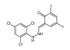 (6E)-2,4-diiodo-6-[[2-(2,4,6-trichlorophenyl)hydrazinyl]methylidene]cyclohexa-2,4-dien-1-one 5637-87-6