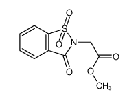 methyl 2-(1,1,3-trioxo-1,2-benzothiazol-2-yl)acetate 6639-62-9