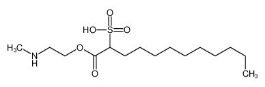 1-[2-(methylamino)ethoxy]-1-oxododecane-2-sulfonic acid